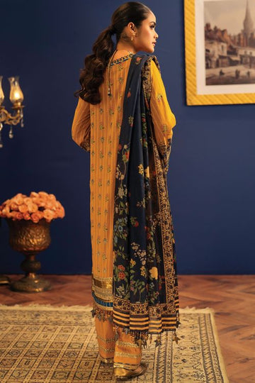 Alkaram FC-11C-22-Yellow Festive Eid Lawn 2022 Online Shopping